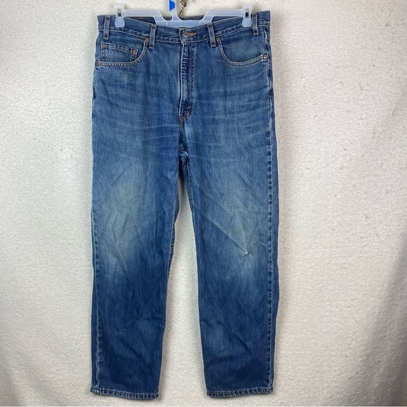 VTG 2002 Y2K LEVIS 550 JEANS MEDIUM WASH BLUE‎ RELAXED FIT DENIM TAG 36x30 - Picture 1 of 10